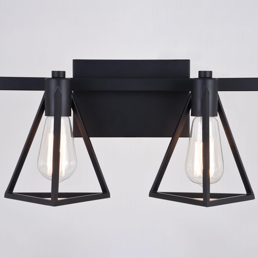Vaxcel Ravenna 4-Light Bathroom Vanity in Matte Black, , large
