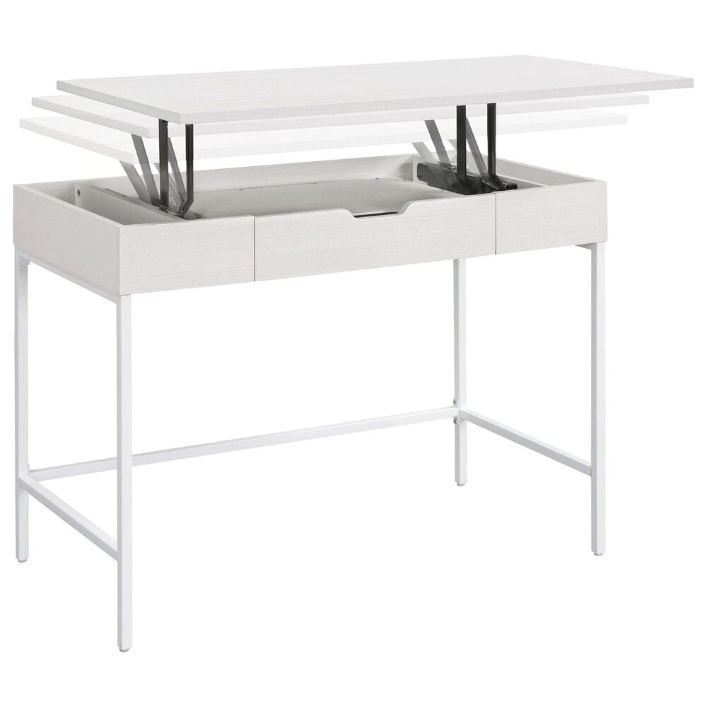 OSP Home Contempo Sit-To-Stand Adjustable Height Desk in White Oak, , large