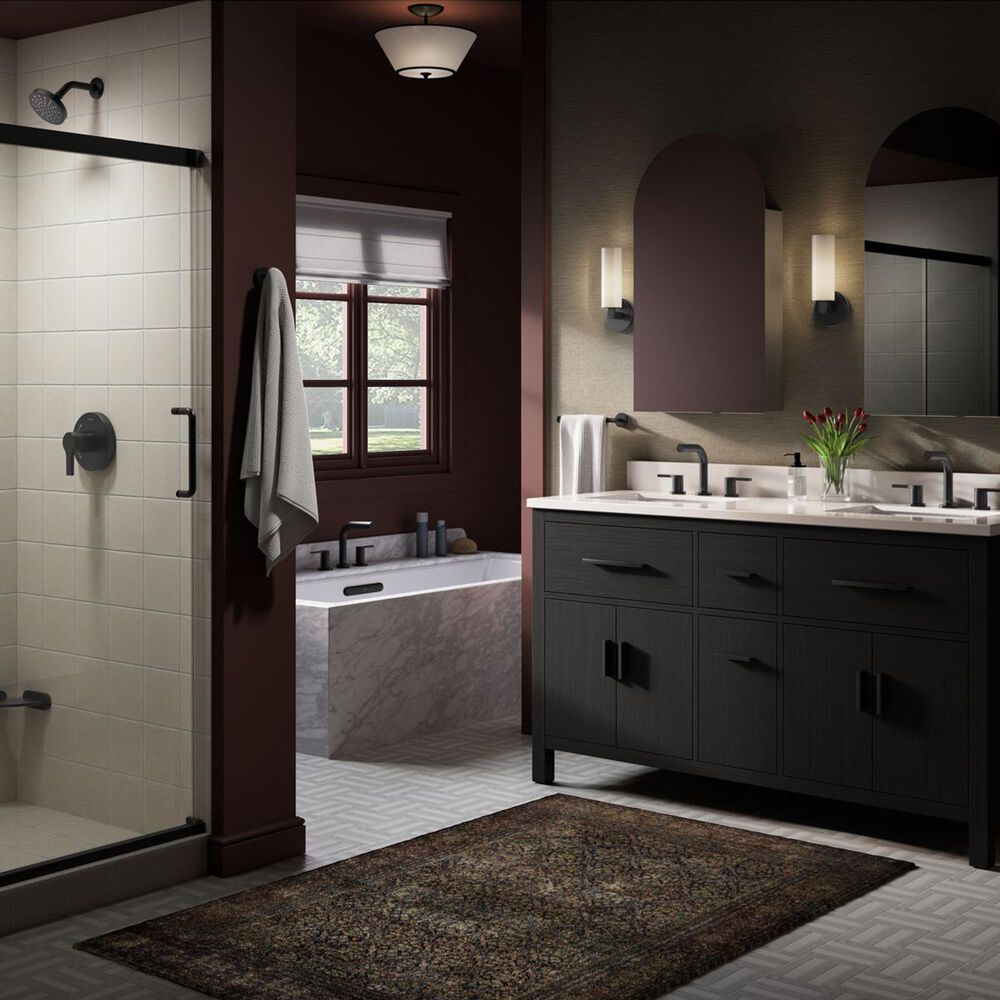 Kohler Elate Widespread Bathroom Sink Faucet in Matte Black, , large