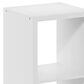 HOMLUX 2-Cube Reversible Open Back Bookshelf in White, , large