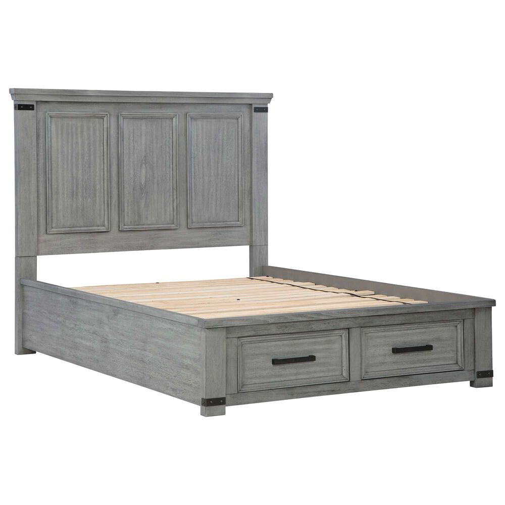 Ashley Russelyn 4 Piece Queen Bedroom Set in Gray, , large