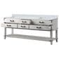 Lexora Home Norwalk 80" Double Bathroom Vanity in White Oak with White Quartz Top and Rectangular Sinks, , large