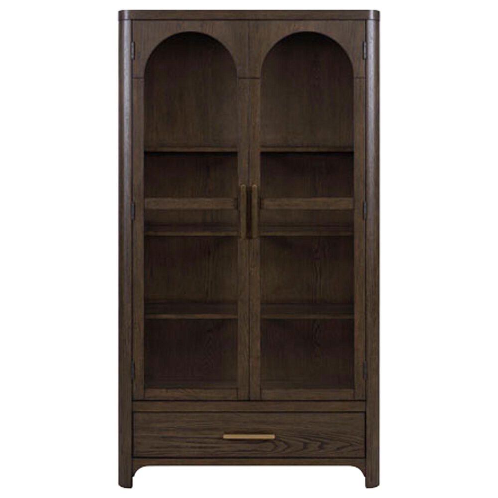Ashley Radkin Display Cabinet in Burnished Brown, , large