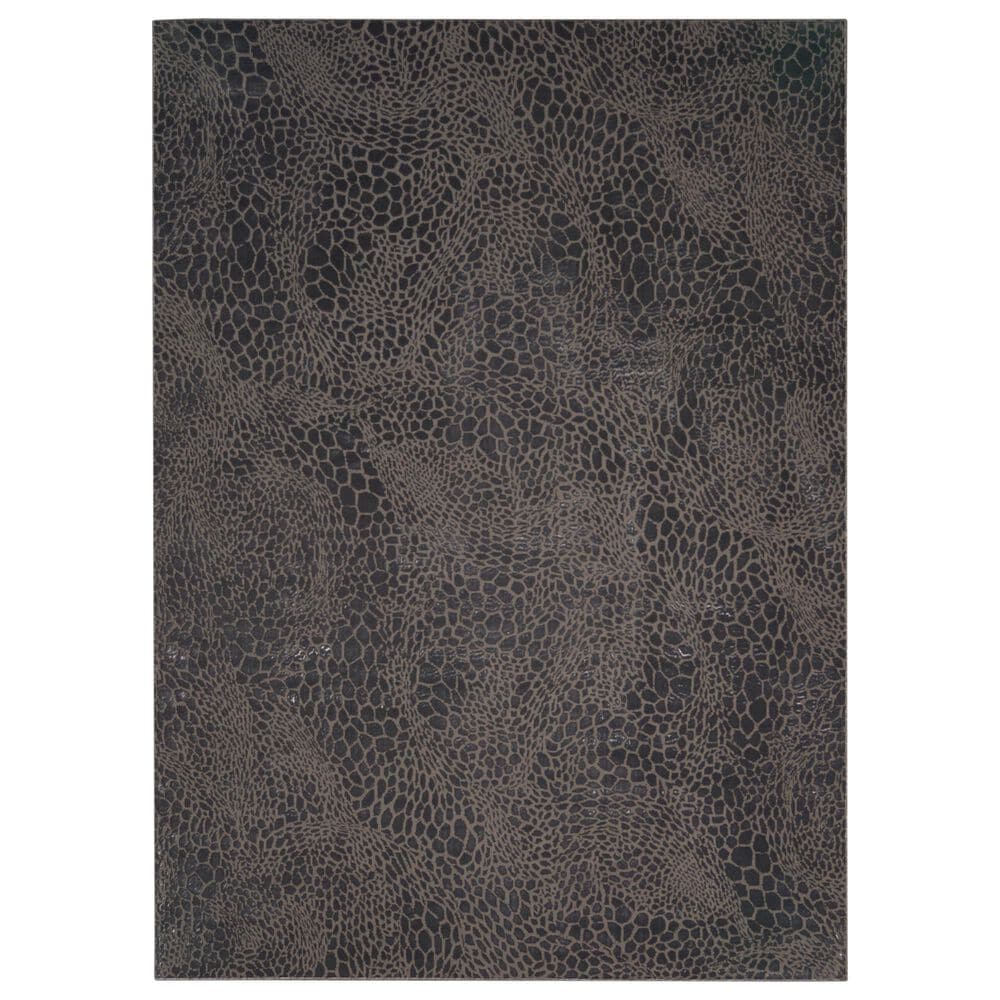 Nourison Desire Charcoal and Silver 9" x 12" Area Rug, , large