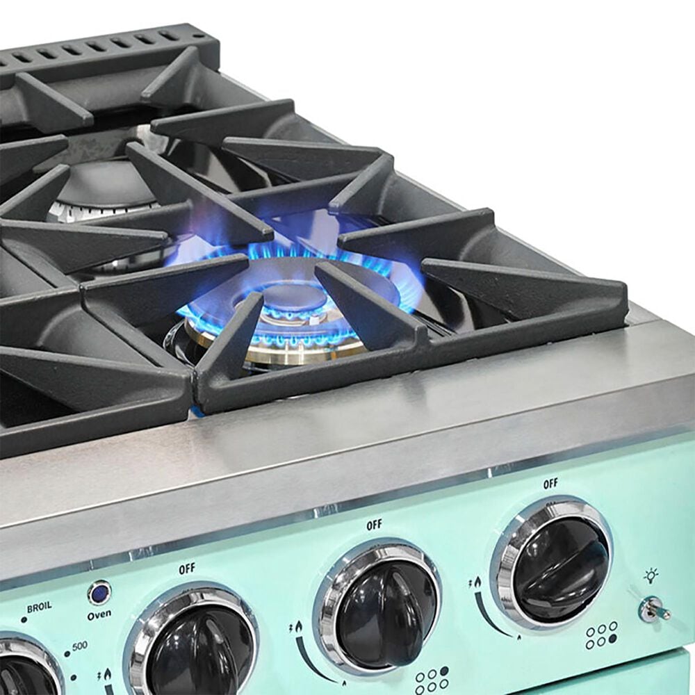Unique Appliances Classic Retro 36" Pro Convection Gas Range in Summer Mint Green, , large