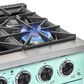 Unique Appliances Classic Retro 36" Pro Convection Gas Range in Summer Mint Green, , large
