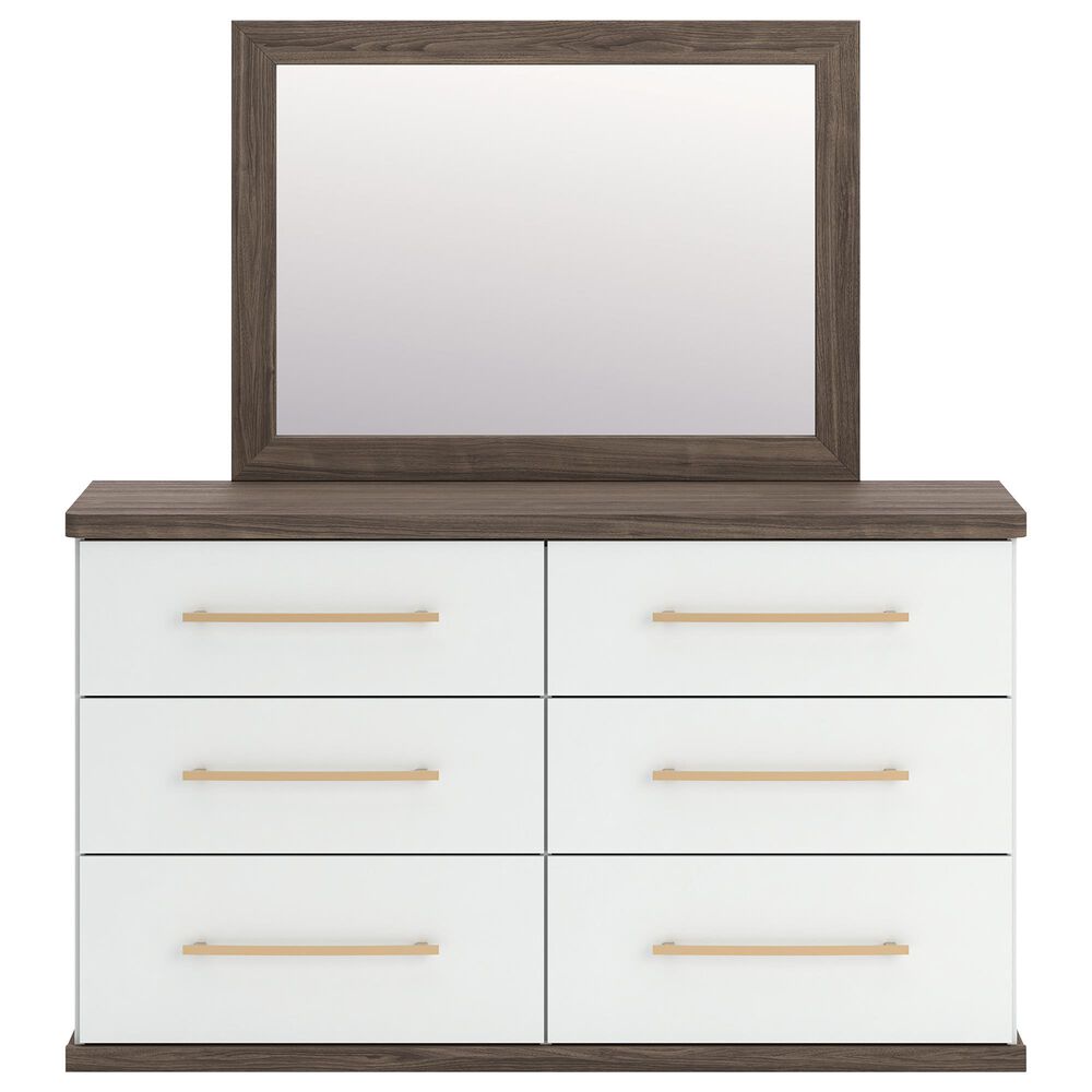 Ashley Kendanport 4 Piece King Bedroom Set in Brown and White, , large