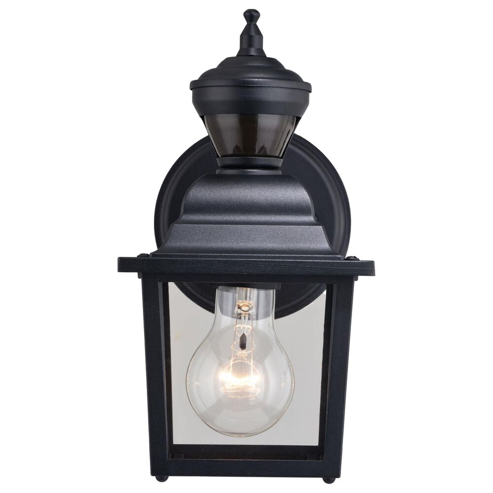 Vaxcel Bedford 5.25" 1-Light Outdoor Motion Sensor Wall Sconce in Textured Black, , large