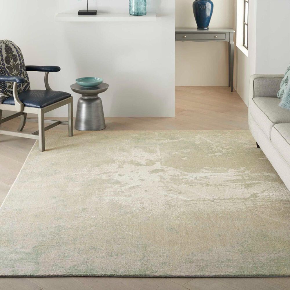 Nourison Twilight 8&#39;6&quot; x 11&#39;6&quot; Ivory and Green Area Rug, , large