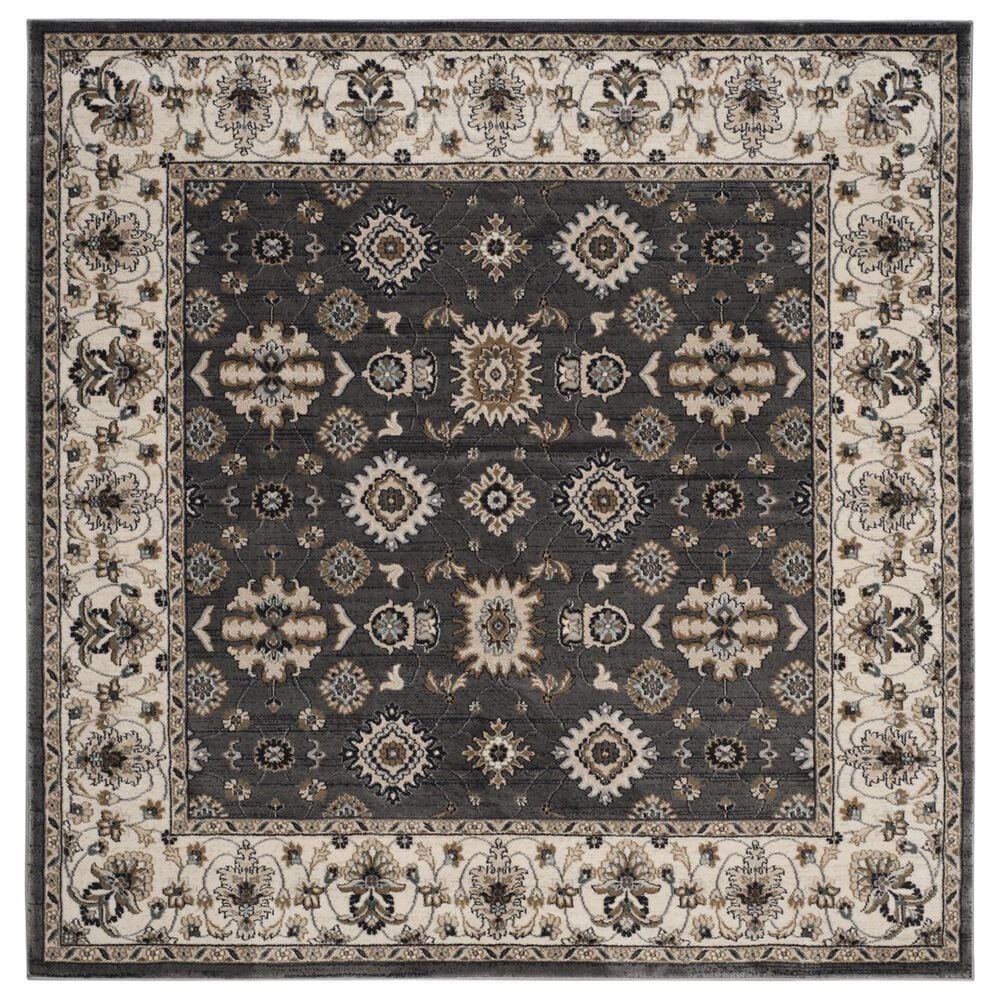 Safavieh Lyndhurst LNH332 7" Square Grey and Cream Area Rug, , large