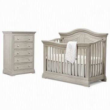 Sorelle Furniture Providence 2 -Piece Nursery Set with 4- In- 1 Crib and Dresser in Heritage Fog, , large