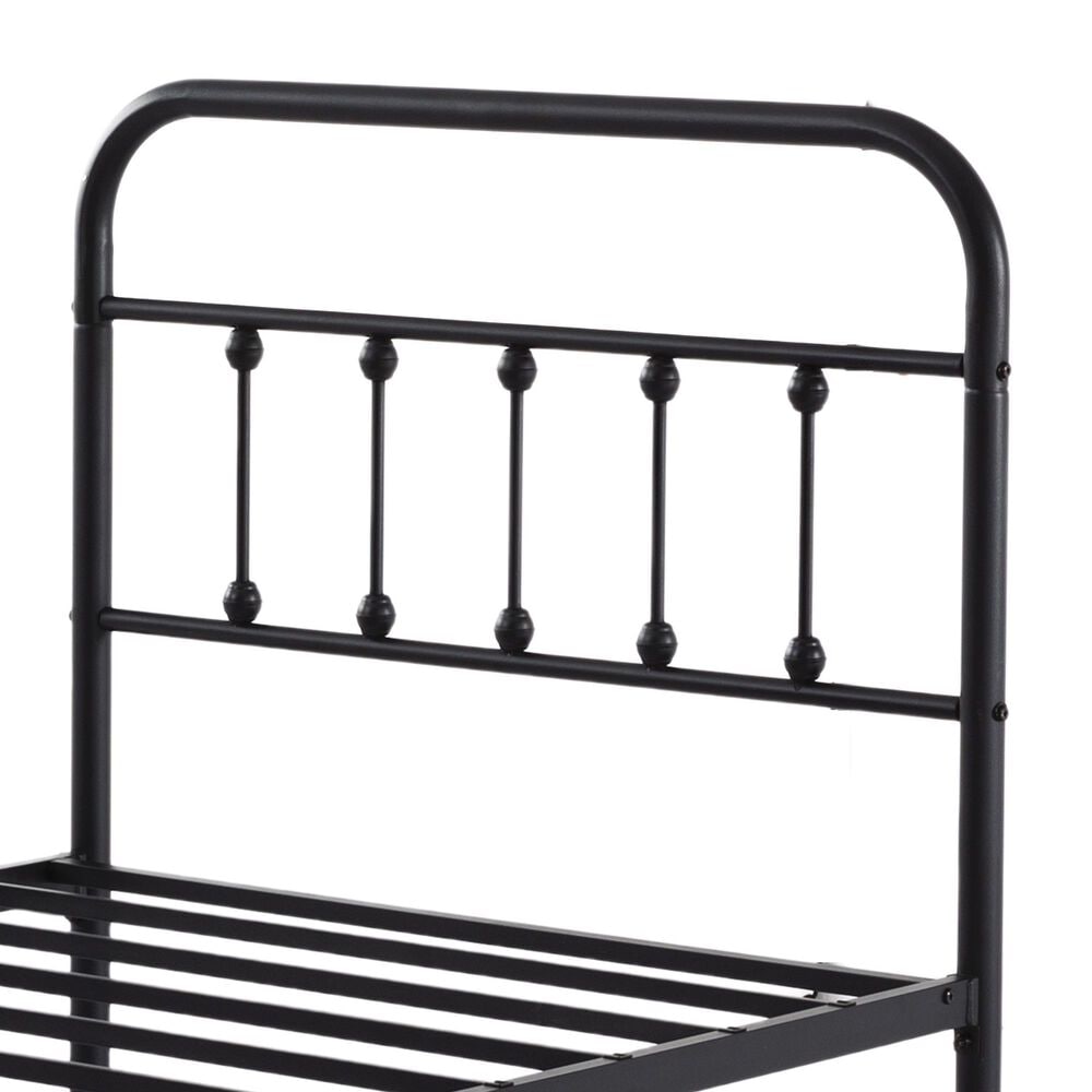 HOMLUX Twin Metal Bed Frame in Black, , large