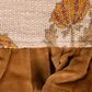 Creative Coop Cozy 60"x 50" Cotton Slub Printed Throw with Velvet Ruffle in Multicolor, , large