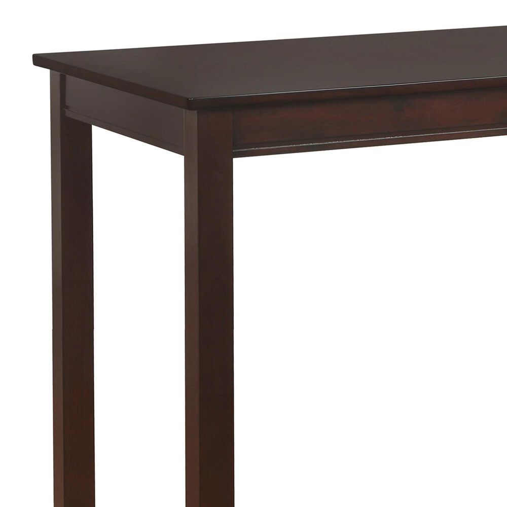 Linon Home Decor Claridge Bar Height Pub Table in Rich Brown - Table Only, , large