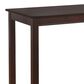 Linon Home Decor Claridge Bar Height Pub Table in Rich Brown - Table Only, , large