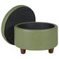 Kinfine Large Storage Ottoman in Green, , large