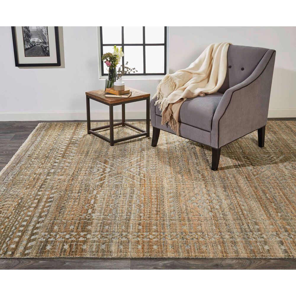 Feizy Payton 5&#39;6&quot; x 8&#39;6&quot; Brown and Gray Area Rug, , large