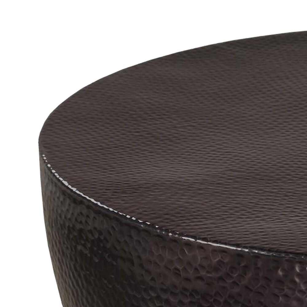 Shannon Hills Brixen Round Coffee Table in Ebony Silver, , large