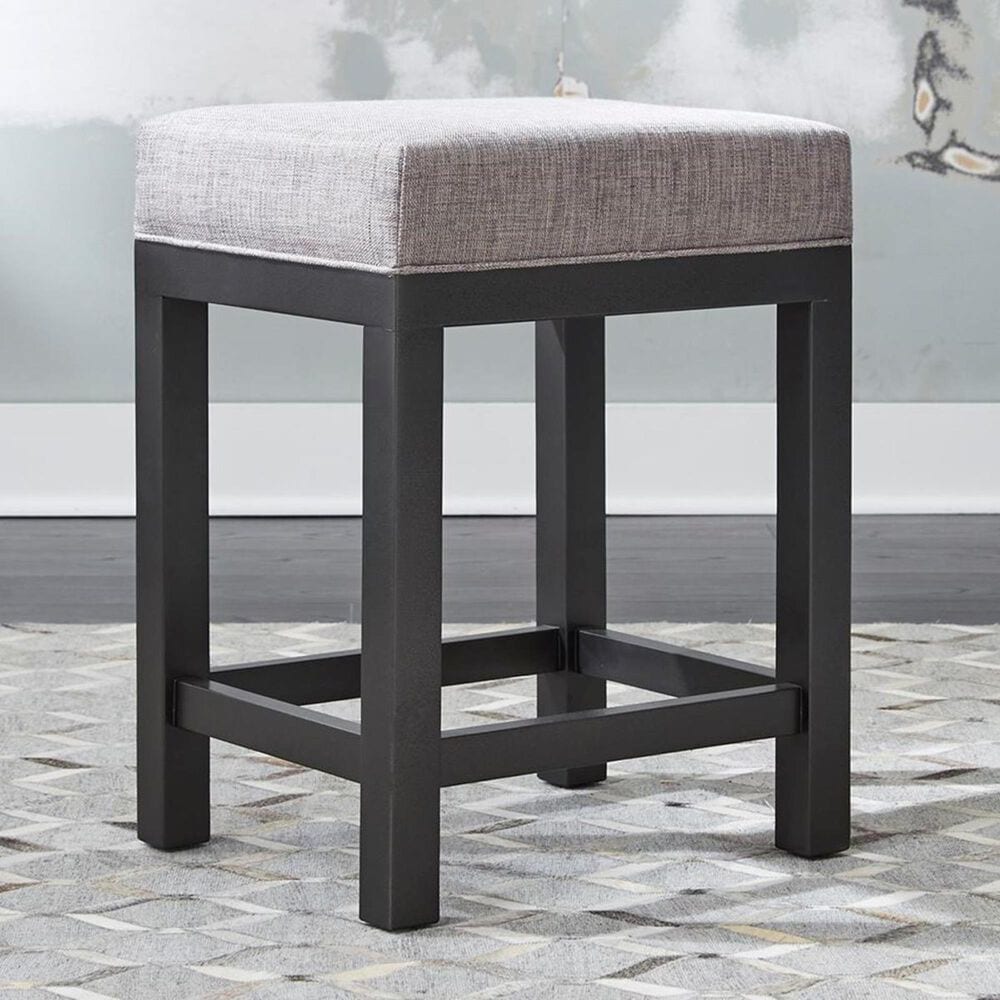 Belle Furnishings Tanners Creek 25" 3-Piece Upholstered Bar Stool Set in Greystone, , large