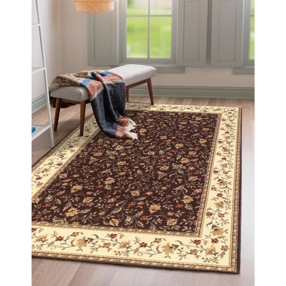 Radici USA Como 1593 Brown 5'5" x 7'7" Area Rug, , large