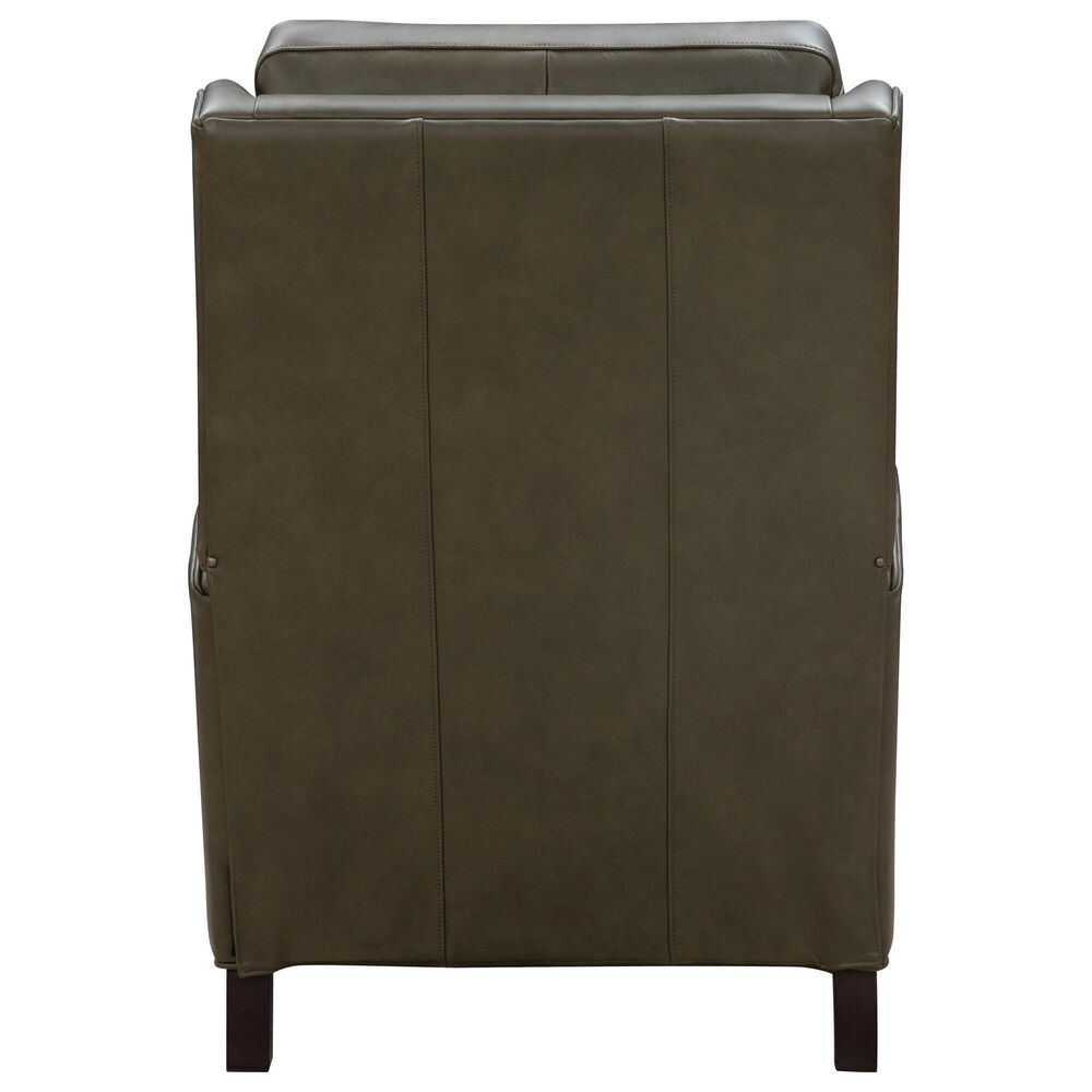 Barcalounger Ledger Leather Push-Back Recliner in Olive, , large