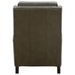 Barcalounger Ledger Leather Push-Back Recliner in Olive, , large