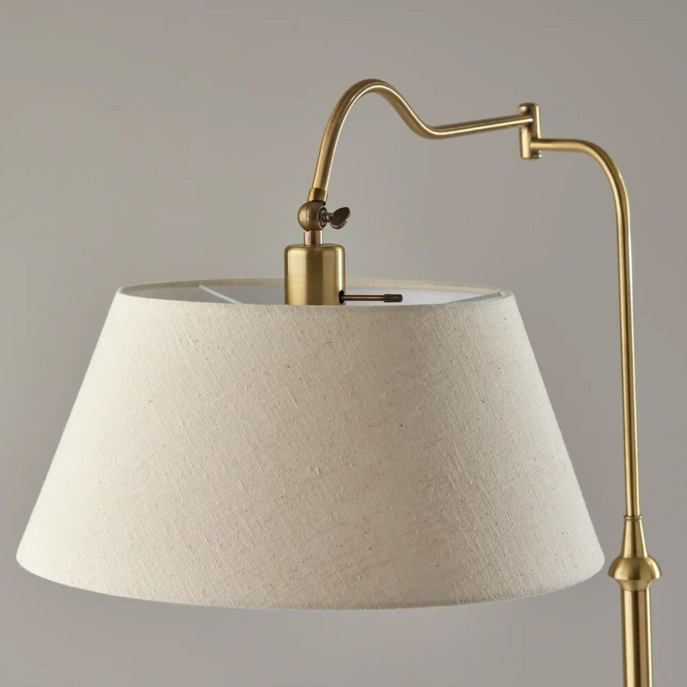 Adesso Rodeo Floor Lamp in Antique Brass, , large