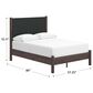 Ashley Pamytta Full Upholstered Panel Platform Bed in Rich Brown, , large