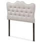 Baxton Studio Emma Twin Upholstered Headboard in Greyish Beige, , large