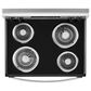Whirlpool 4.8 Cu. Ft. Freestanding Electric Range with Self-Cleaning in Stainless Steel, , large