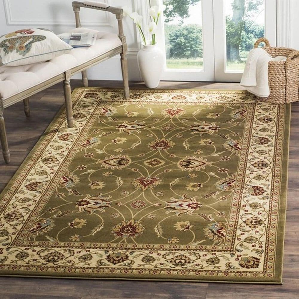 Safavieh Lyndhurst LNH553 4&#39; x 6&#39; Green and Ivory Area Rug, , large