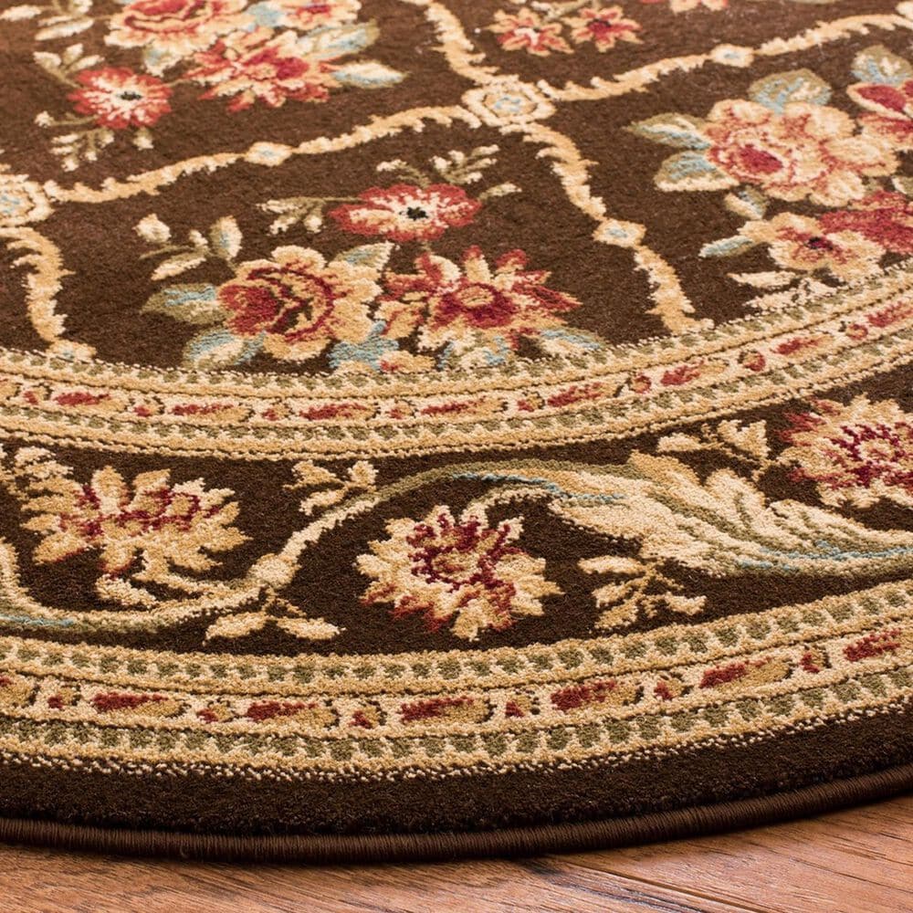 Safavieh Lyndhurst LNH556 5&#39;3&quot; Round Brown Area Rug, , large