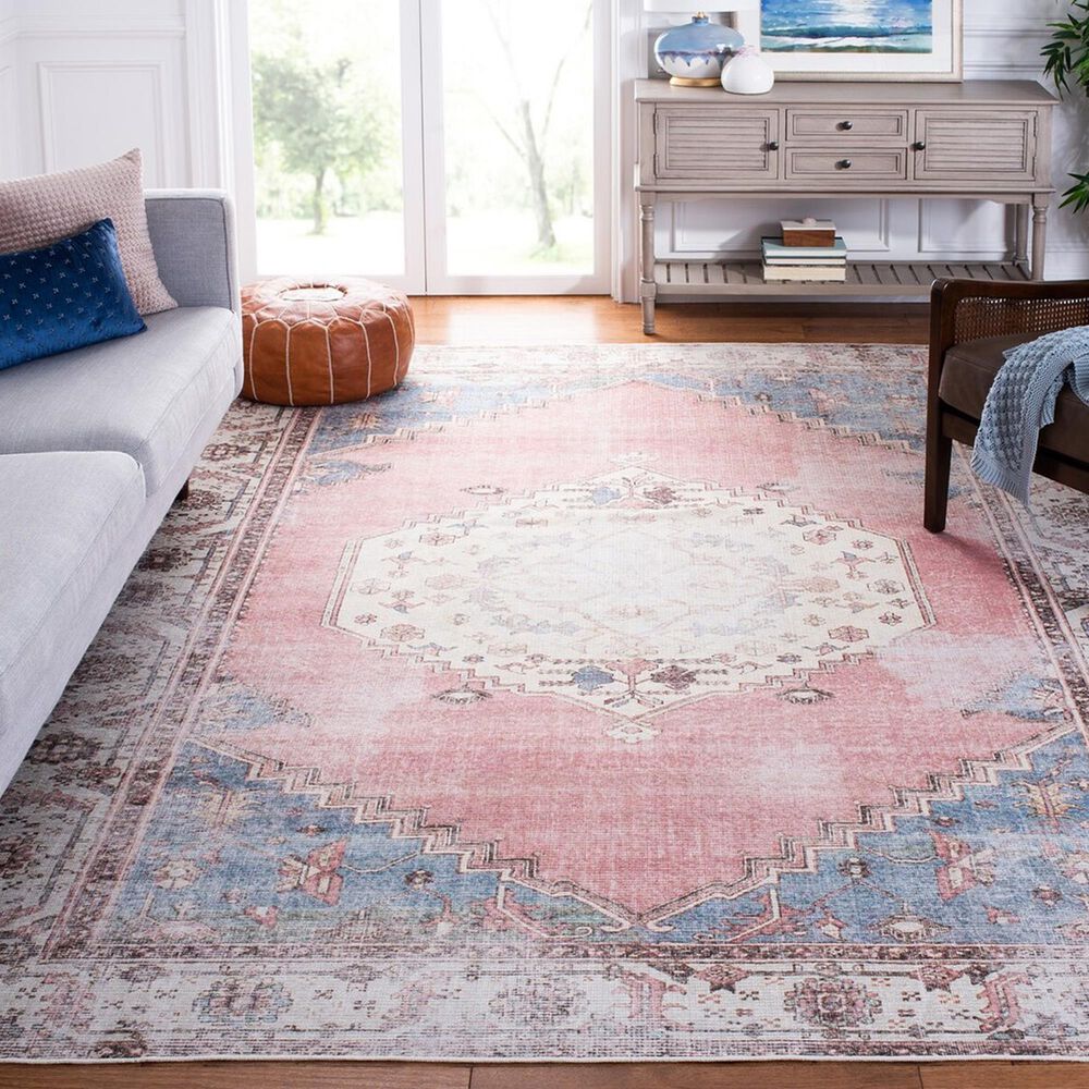 Safavieh Serapi 9&#39; x 12&#39; Ivory and Pink Area Rug, , large