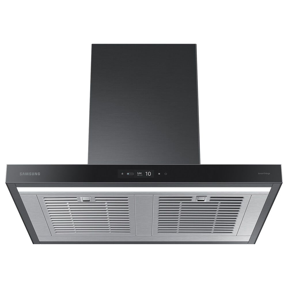 Samsung Bespoke 30&quot; Bespoke Smart Wall Mount Hood with LCD Display in Clean Deep Charcoal  and Stainless Steel, , large