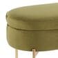 Lumisource Chloe Storage Bench in Green/Gold, , large
