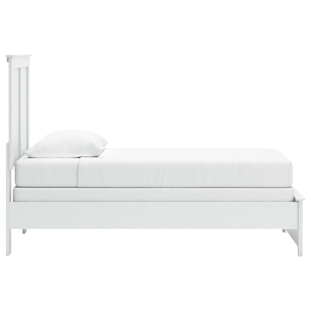 Ashley Bostwick Shoals Twin Panel Bed in White, , large