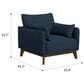 Emerald Home Furnishings Aria Chair in Navy, , large
