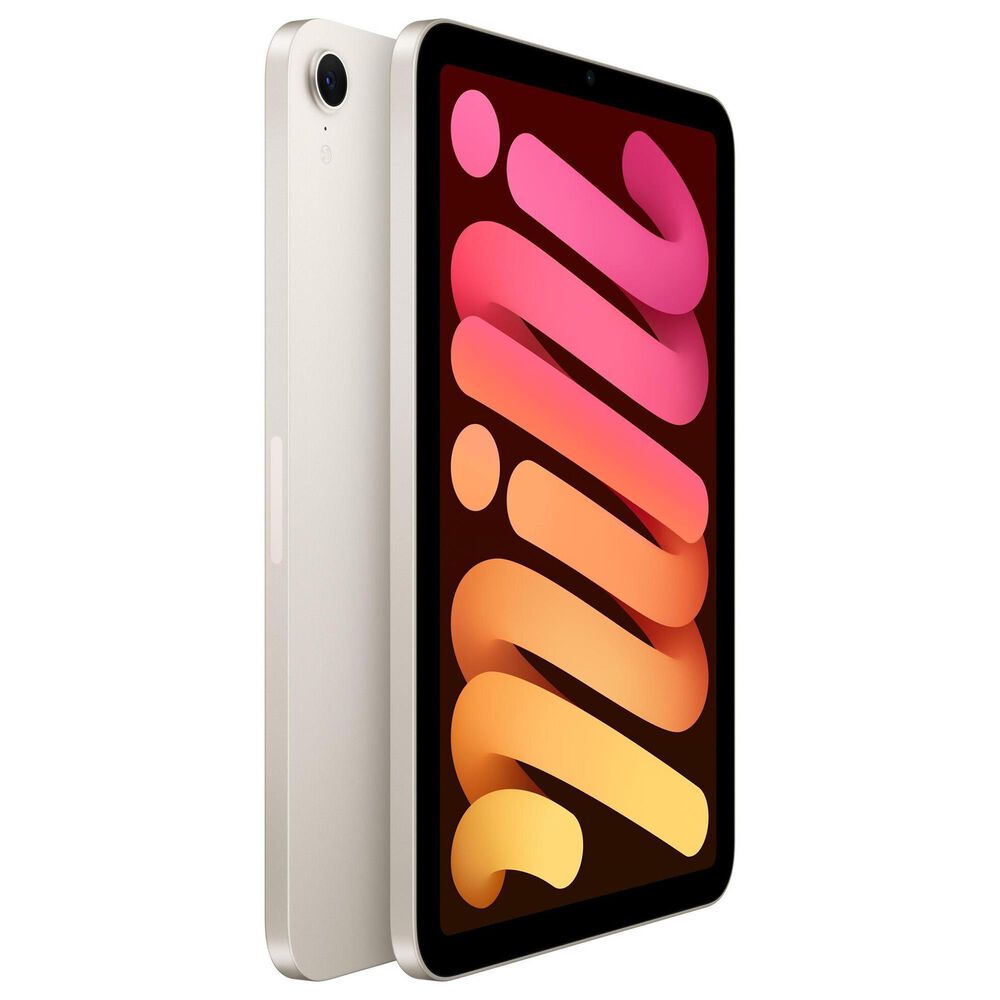 Apple iPad Mini Wi-Fi + Cellular 128GB - Starlight with 2-Year AppleCare+, , large
