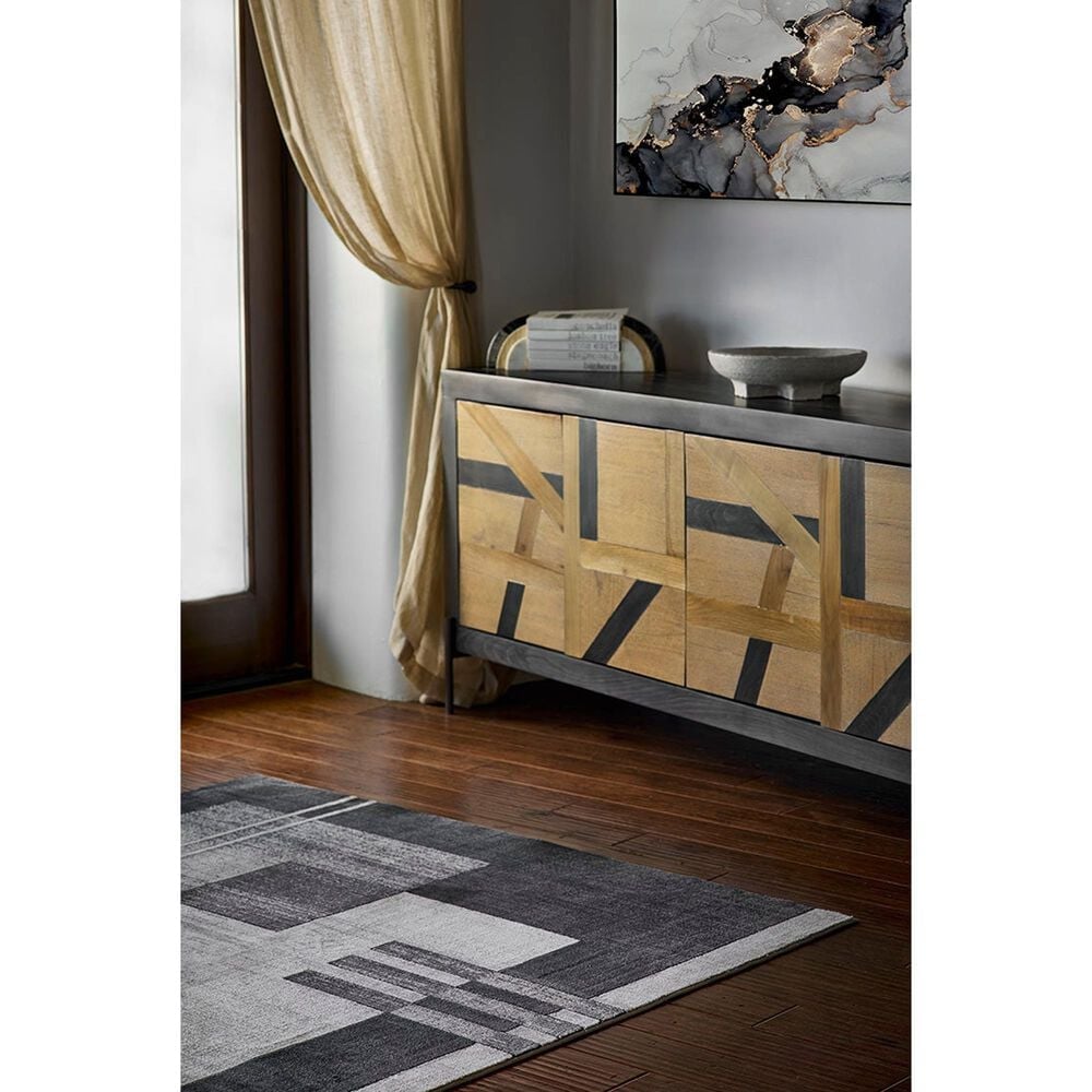 Momeni Edition EDI-4 8&#39;11&quot; x 12&#39;6&quot; Charcoal Area Rug, , large