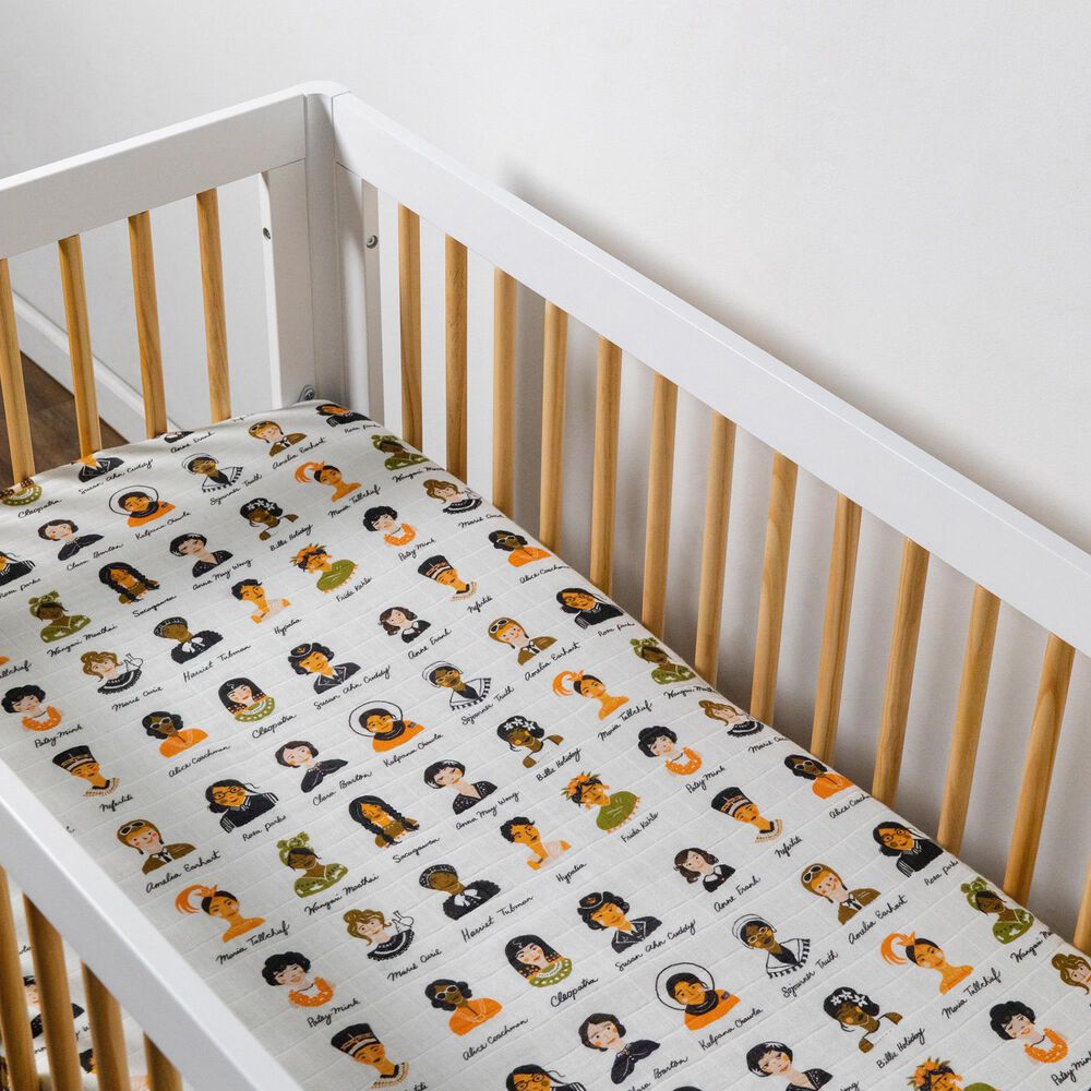 Babyletto Crib Sheet in Women In History, , large