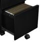 Valor Living Mobile File with Padded Seat in Black, , large