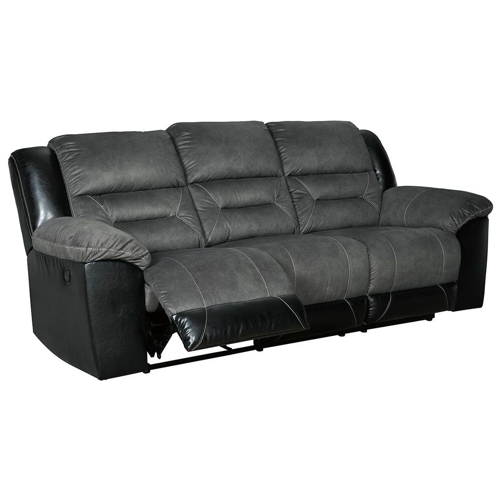 Signature Design by Ashley Earhart Manual Reclining Sofa in Slate, , large