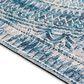 Dalyn Rug Company Sedona Oriental 10" x 14" Indigo Indoor/Outdoor Area Performance Rug, , large