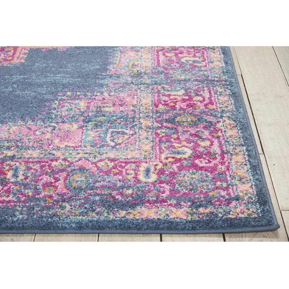 Nourison Passion PSN03 2&#39;2&quot; x 7&#39;6&quot; Blue Runner, , large