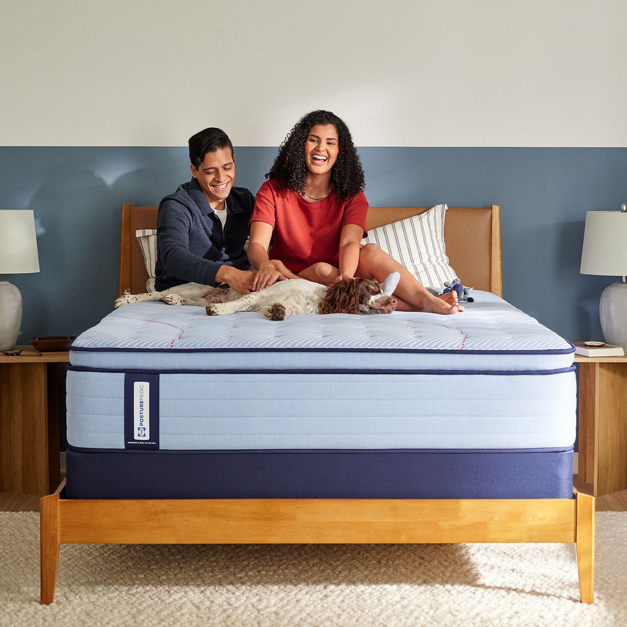 Sealy Kinney Soft Pillowtop Queen Mattress with Low Profile Box Spring