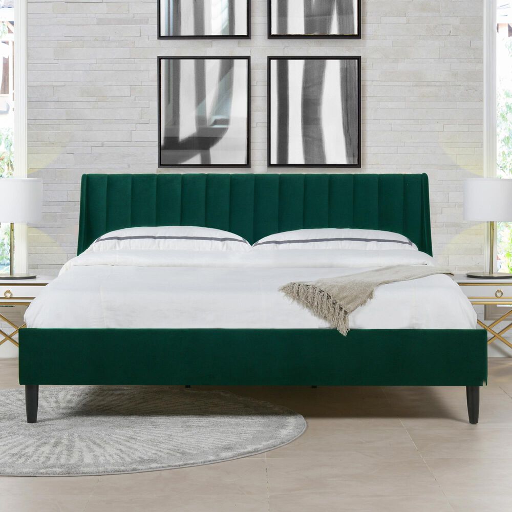 Jennifer Taylor Home Aspen King Platform Bed in Evergreen, , large