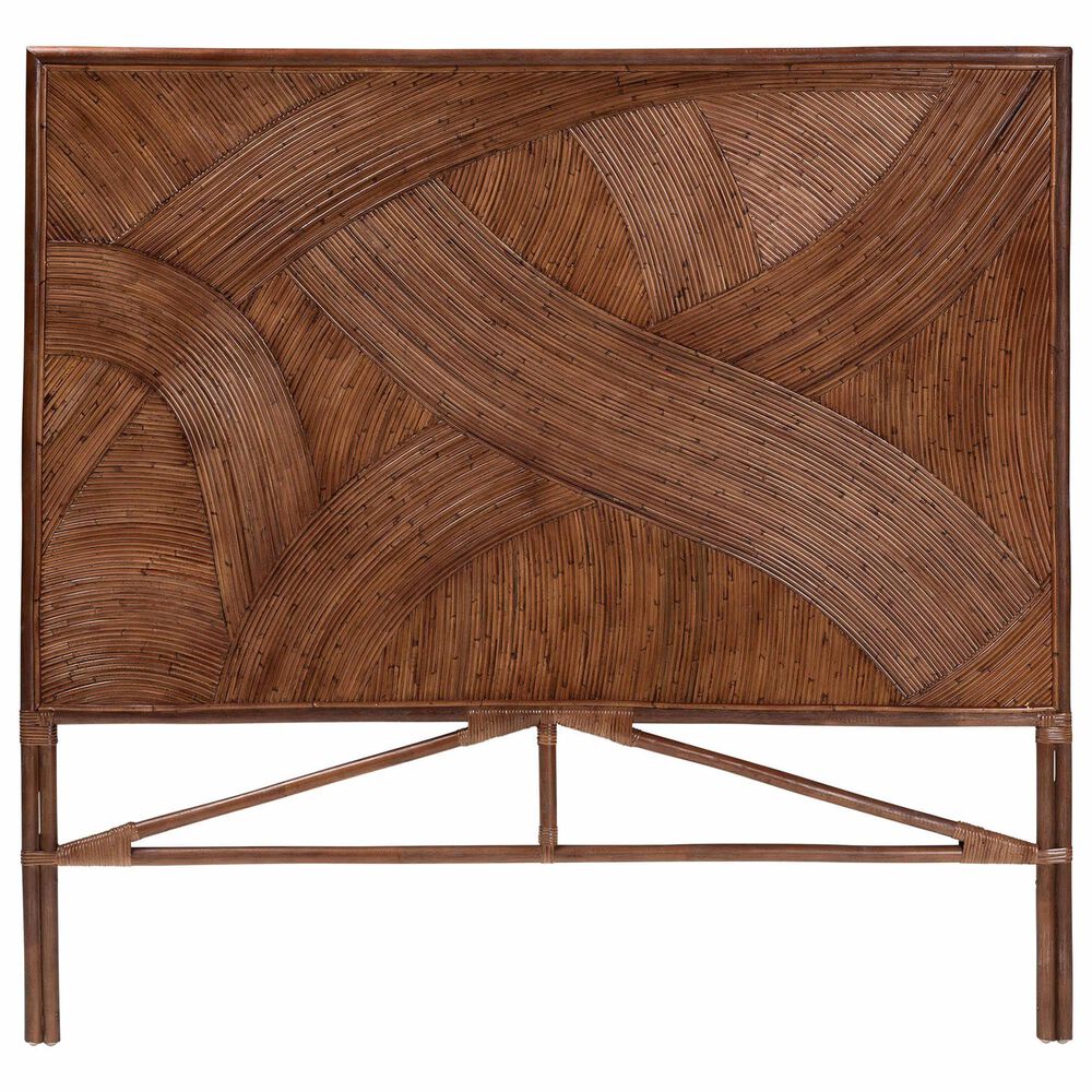 Baxton Studio Elettra King Headboard in Dark Brown, , large