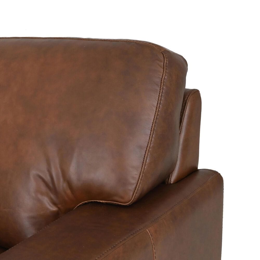 Bordeaux &amp; Co Florence Stationary Sofa and Swivel Chair Set in Academy Hickory, , large