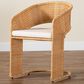 Baxton Studio Palm Arm Chair in Light Honey, , large