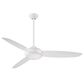 Minka-Aire Concept IV 54" Ceiling Fan with LED Light in White, , large